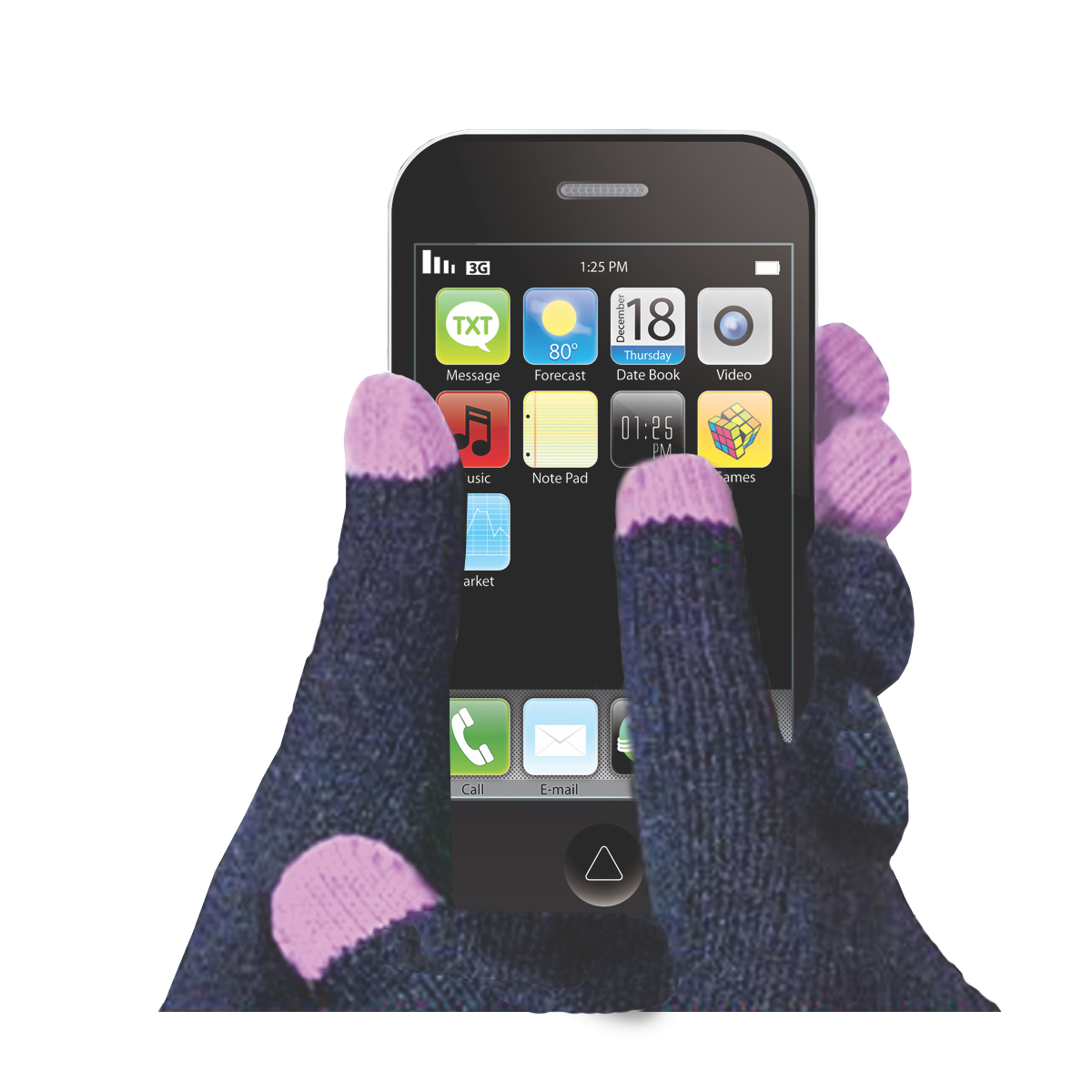 Touch Gloves One Size Fits All Assortment - 12 Pieces Per Pack 22695 POLAR GEAR