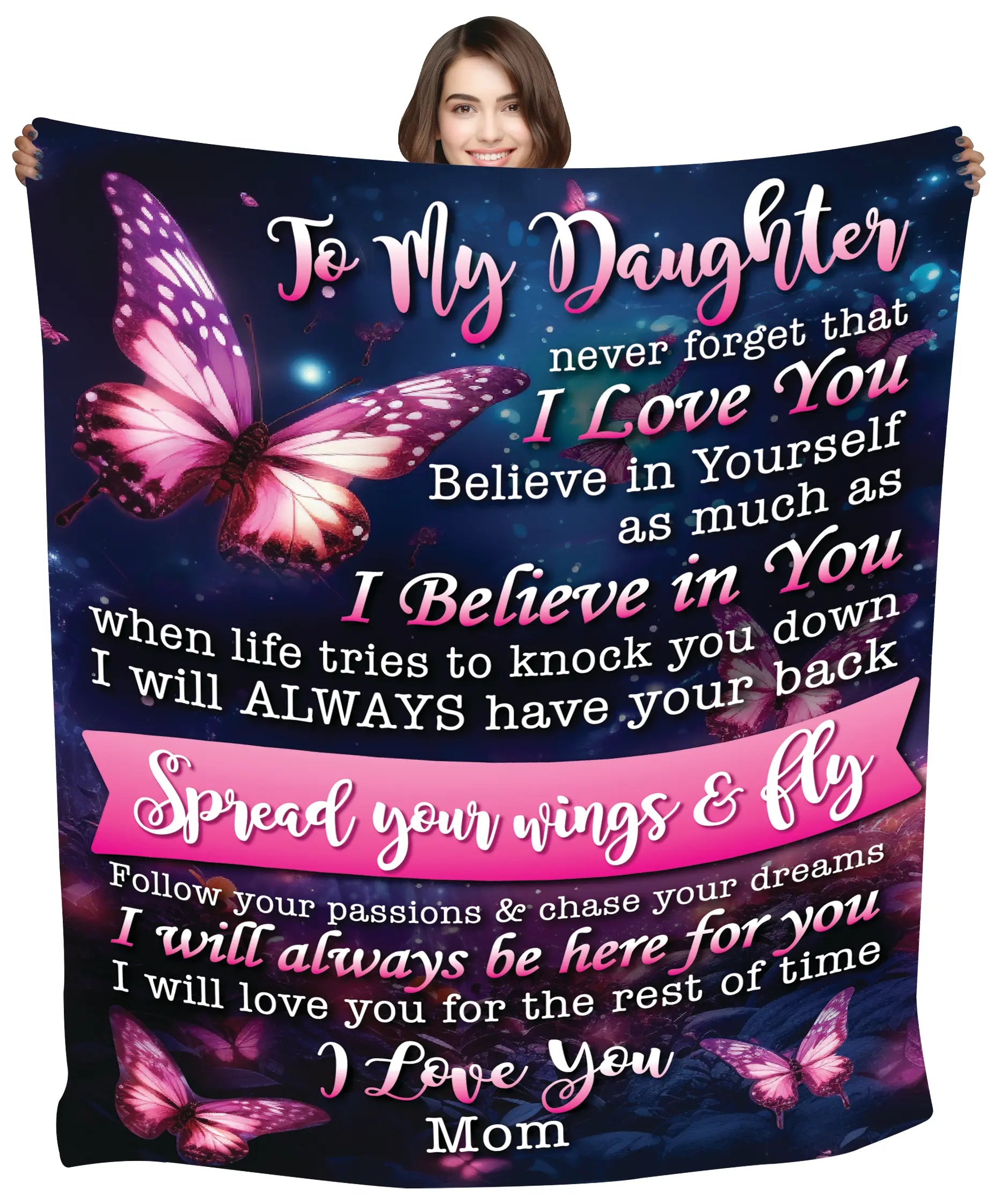 Family Printed Blanket - 6 Pieces Per Retail Ready Display 24430 KIPP BROTHERS