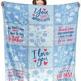Family Printed Blanket - 6 Pieces Per Retail Ready Display 24430 KIPP BROTHERS