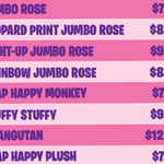 Valentines Day Plush Rose Assortment Floor Display - 50 Pieces Per Retail Ready Display Kit 88429 KIPP BROTHERS