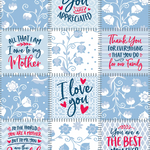 Family Printed Blanket - 6 Pieces Per Retail Ready Display 24413 KIPP BROTHERS