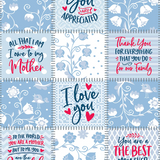 Family Printed Blanket - 6 Pieces Per Retail Ready Display 24413 KIPP BROTHERS