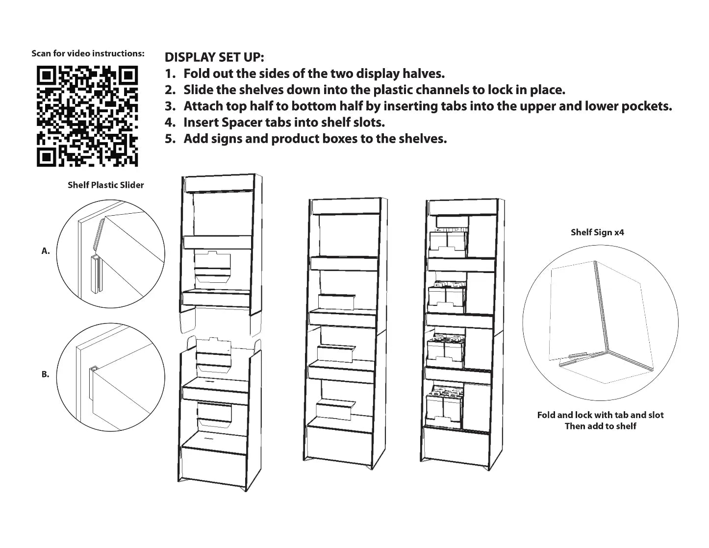Merchandising Fixture- Corrugated Roughneck Tech Floor Display ONLY 977900 ROUGHNECK