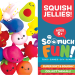 Squish Jellies Toy Assortment - 12 Pieces Per Retail Ready Display 24718 KIPP BROTHERS