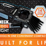 Multi-Tool 14-in-1 Carabiner with Light - 6 Pieces Per Retail Ready Display 25312 ROUGHNECK
