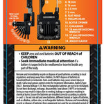 Multi-Tool 14-in-1 Carabiner with Light - 6 Pieces Per Retail Ready Display 25312 ROUGHNECK