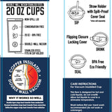 20 oz Stainless-Steel Insulated Printed Cup Friendly Express - 1 Piece Per Pack 41772 ROUGHNECK