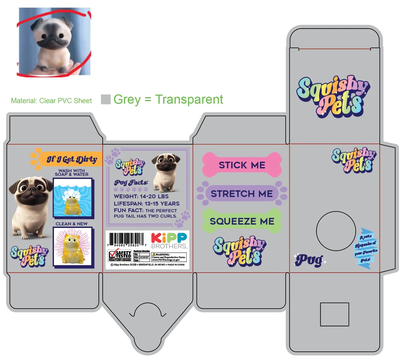 Squishy Pets Keepsake - 12 Pieces Per Retail Ready Display 25820 KIPP BROTHERS