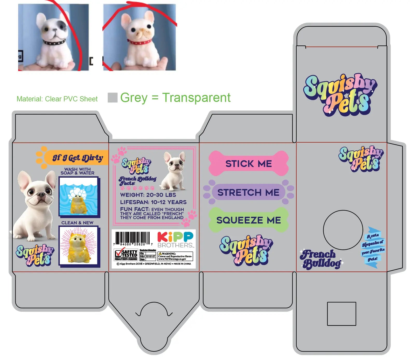Squishy Pets Keepsake - 12 Pieces Per Retail Ready Display 25820 KIPP BROTHERS