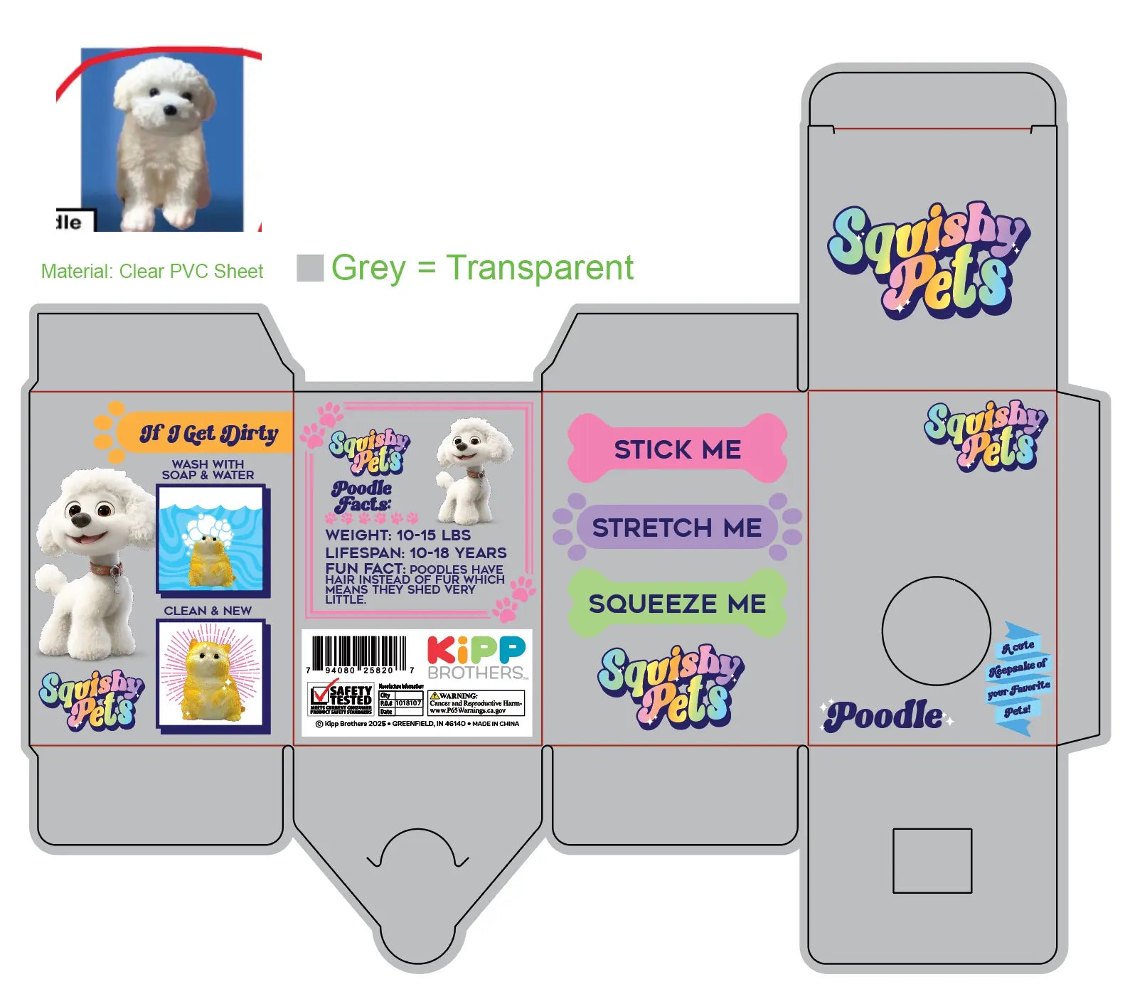 Squishy Pets Keepsake - 12 Pieces Per Retail Ready Display 25820 KIPP BROTHERS