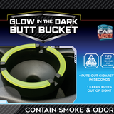 Glow In The Dark Butt Bucket Ashtray - 6 Per Retail Ready Display 26253