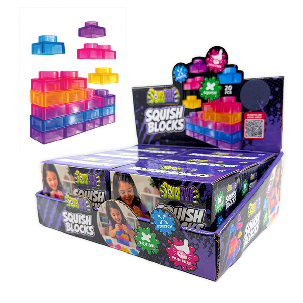Fun Doh™ SquishZilla™ Small Squish Blocks - 6 Pieces Per Retail Ready Display 26869