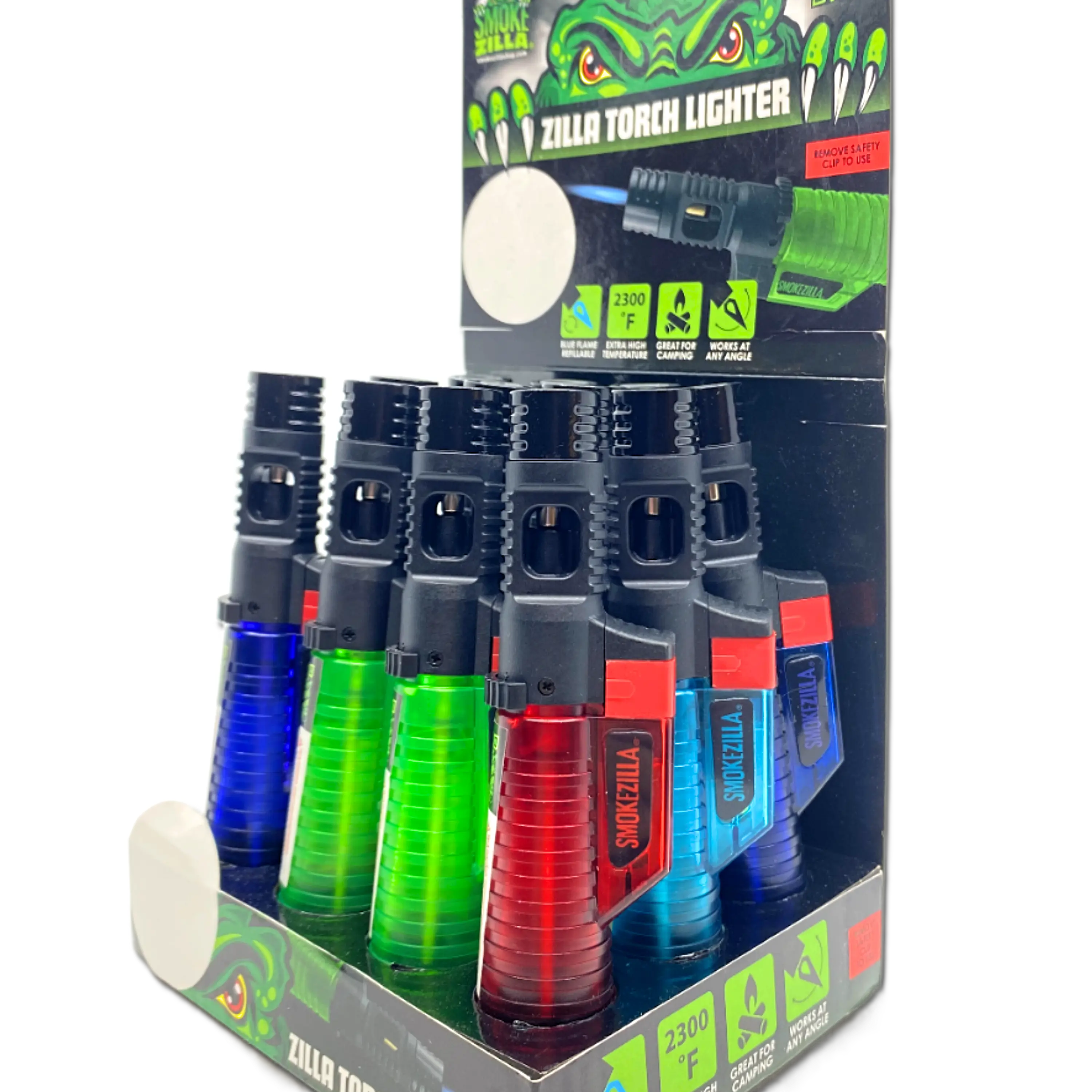 Zilla Torch Stick Lighter - 12 Pieces Per Retail Ready Display 23390 SMOKEZILLA