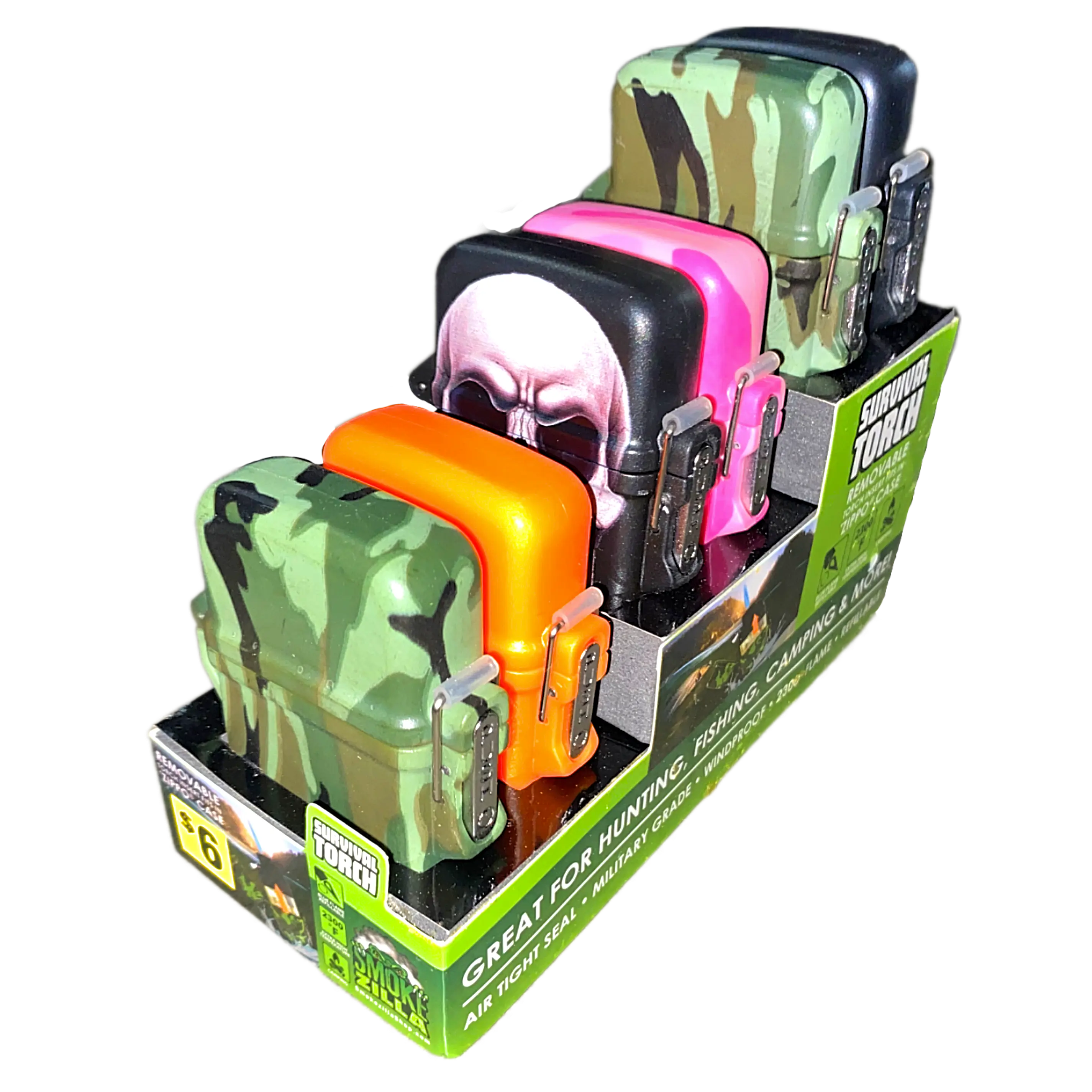 Survival Torch Lighter - 6 Pieces Per Retail Ready Display 41344 SMOKEZILLA