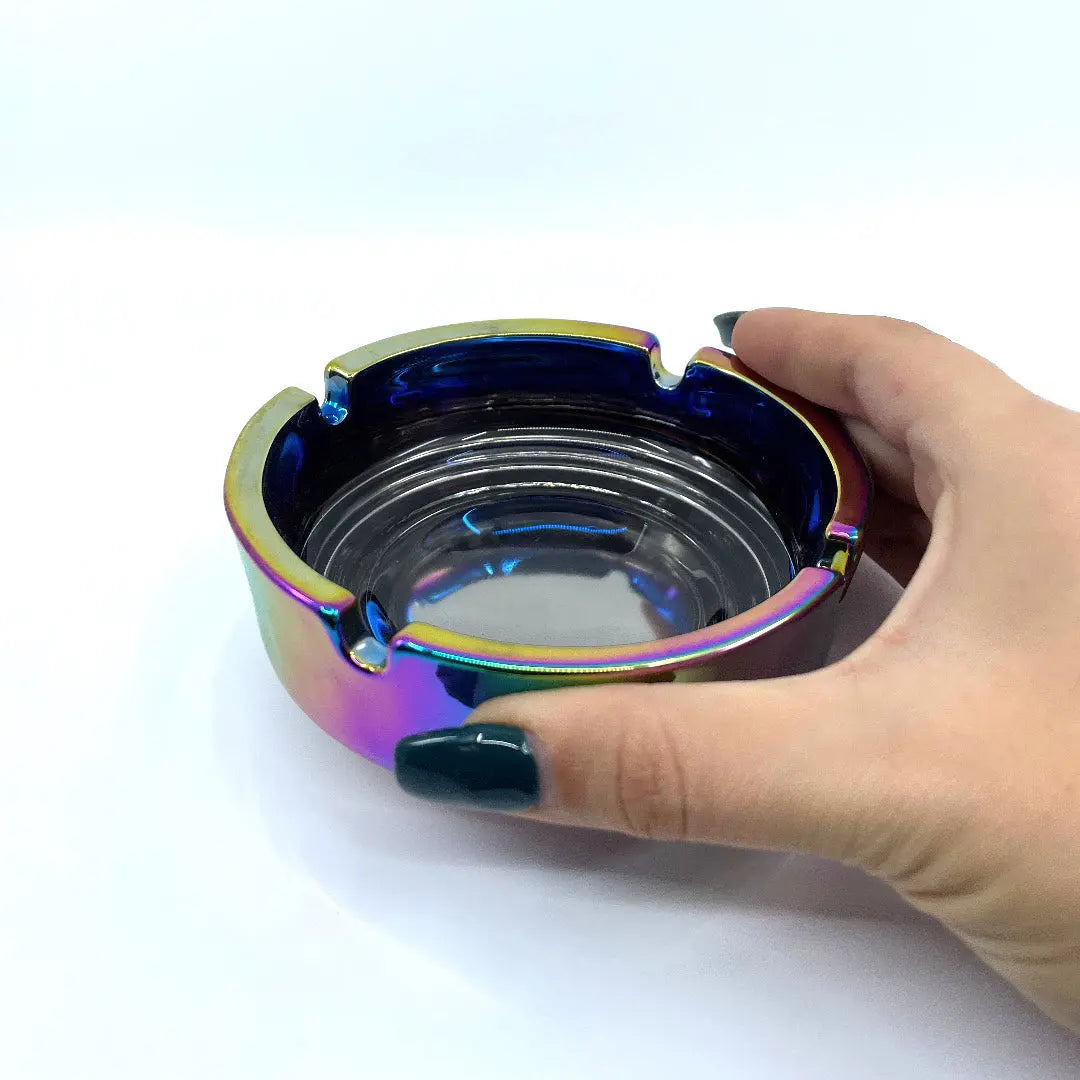 Round Glass Ashtray - 6 Pieces Per Retail Ready Display 22787 SMOKEZILLA
