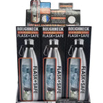 18 oz Stainless-Steel Flask and Safe - 6 Pieces Per Retail Ready Display 22931 ROUGHNECK