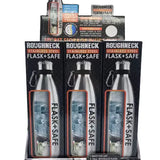 18 oz Stainless-Steel Flask and Safe - 6 Pieces Per Retail Ready Display 22931 ROUGHNECK