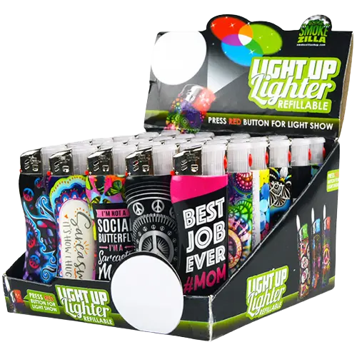 Light-Up Curve Lighter - 30 Pieces Per Retail Ready Display 20735 SMOKEZILLA