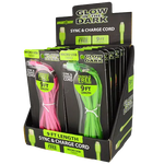 Charging Cable Glow in The Dark Flat USB to Micro USB 9FT - 12 Pieces Per Retail Ready Display 21068 GADGET GEAR