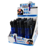 Triple Torch Stick Lighter with LED Light - 12 Pieces Per Retail Ready Display 21802 TORCH BLUE