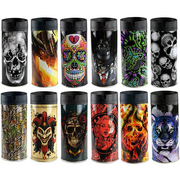 Metal Butt Bucket Ashtray - 12 Per Retail Ready Display 21916 SMOKEZILLA