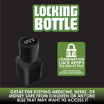 Plastic Locking Bottle Jar - 6 Pieces Per Retail Ready Display 21950 SMOKEZILLA