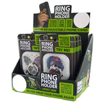 Ring Phone Holder Acrylic - 12 Pieces Per Retail Ready Display 21967 GADGET GEAR