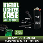 Metal Lighter Case with Tools - 6 Pieces Per Retail Ready Display 22030 SMOKEZILLA