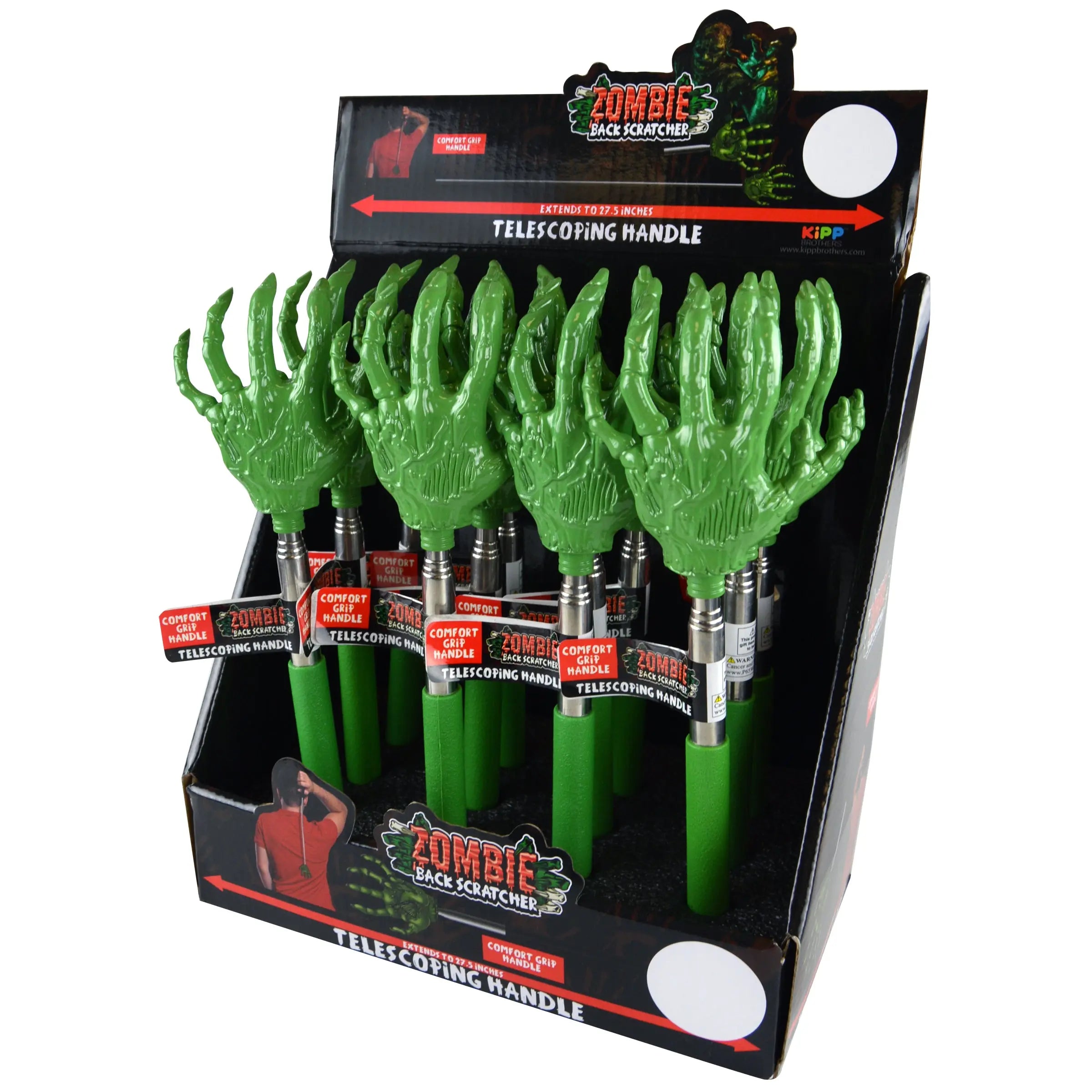 Back Scratcher Zombie Hand - 12 Pieces Per Retail Ready Display 22188 KIPP BROTHERS