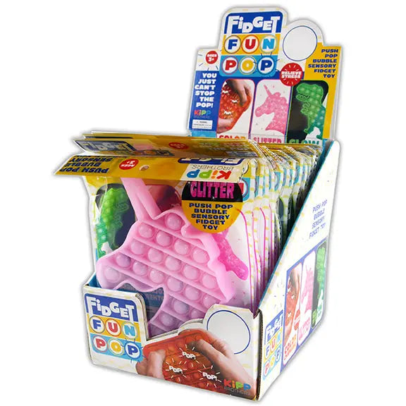 Pop Fidget Jumbo Shape Toy - 12 Pieces Per Retail Ready Display 22200 KIPP BROTHERS