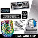 12 oz Insulated Stainless-Steel Wine Cup - 6 Pieces Per Retail Ready Display 22265 ROUGHNECK