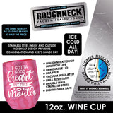 12 oz Insulated Stainless-Steel Wine Cup - 6 Pieces Per Retail Ready Display 22266 ROUGHNECK