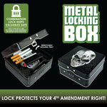 Metal Locking Storage Box with Roll Tray - 6 Pieces Per Retail Ready Display 22277 SMOKEZILLA
