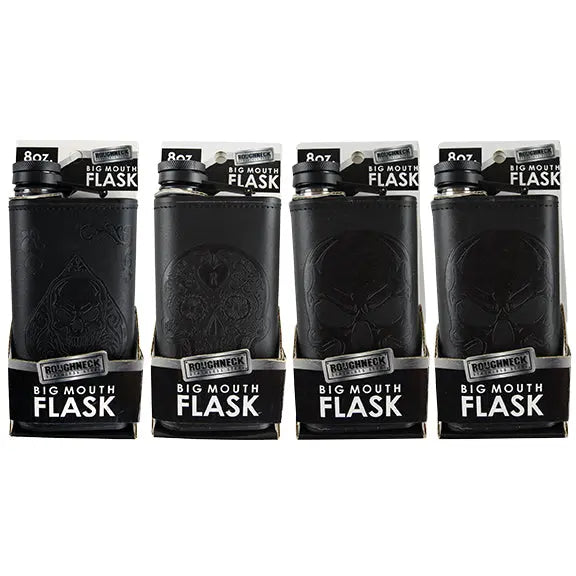 Stainless-Steel Big Mouth Flask - 4 Per Retail Ready Display 2426 ROUGHNECK