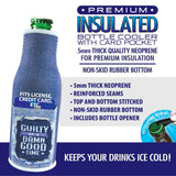 Neoprene 16 Oz bottle suit Cooler with Card Pocket - 6 Per Retail Ready Display 26457 POLAR GEAR