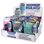 Neoprene Can and Bottle Cooler with Card Pocket - 6 Pieces Per Retail Ready Display 22467 POLAR GEAR
