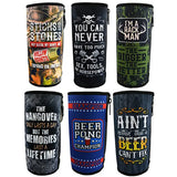 Neoprene 24 Oz Can and Bottle Cooler - 6 Pieces Per Retail Ready Display 22477 POLAR GEAR