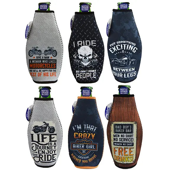 Neoprene 16 Oz Biker Bottle Suit Cooler - 6 Per Retail Ready Display 22478 POLAR GEAR