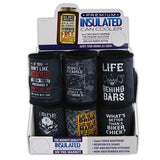 Neoprene Can and Bottle Cooler - 12 Per Retail Ready Display 22479 POLAR GEAR
