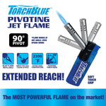 Pivot Head Torch Lighter - 25 Pieces Per Retail Ready Display 22485 TORCH BLUE