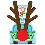 Christmas Plush Reindeer Car Kit - 12Pieces Per Pack 22595 NOVELTY INC