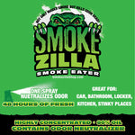 Air Freshener Smoke Eater Spray - 16 Pieces Per Retail Ready Display 22623 SMOKEZILLA