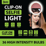 Rechargeable Clip On Selfie Light - 6 Pieces Per Retail Ready Display 22669 GADGET GEAR