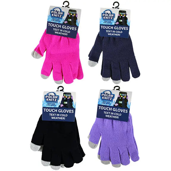 Touch Gloves One Size Fits All Assortment - 12 Pieces Per Pack 22695 POLAR GEAR