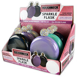 5 oz Stainless-Steel Round Flask with Sparkle Lid - 6 Pieces Per Retail Ready Display 22772 ROUGHNECK