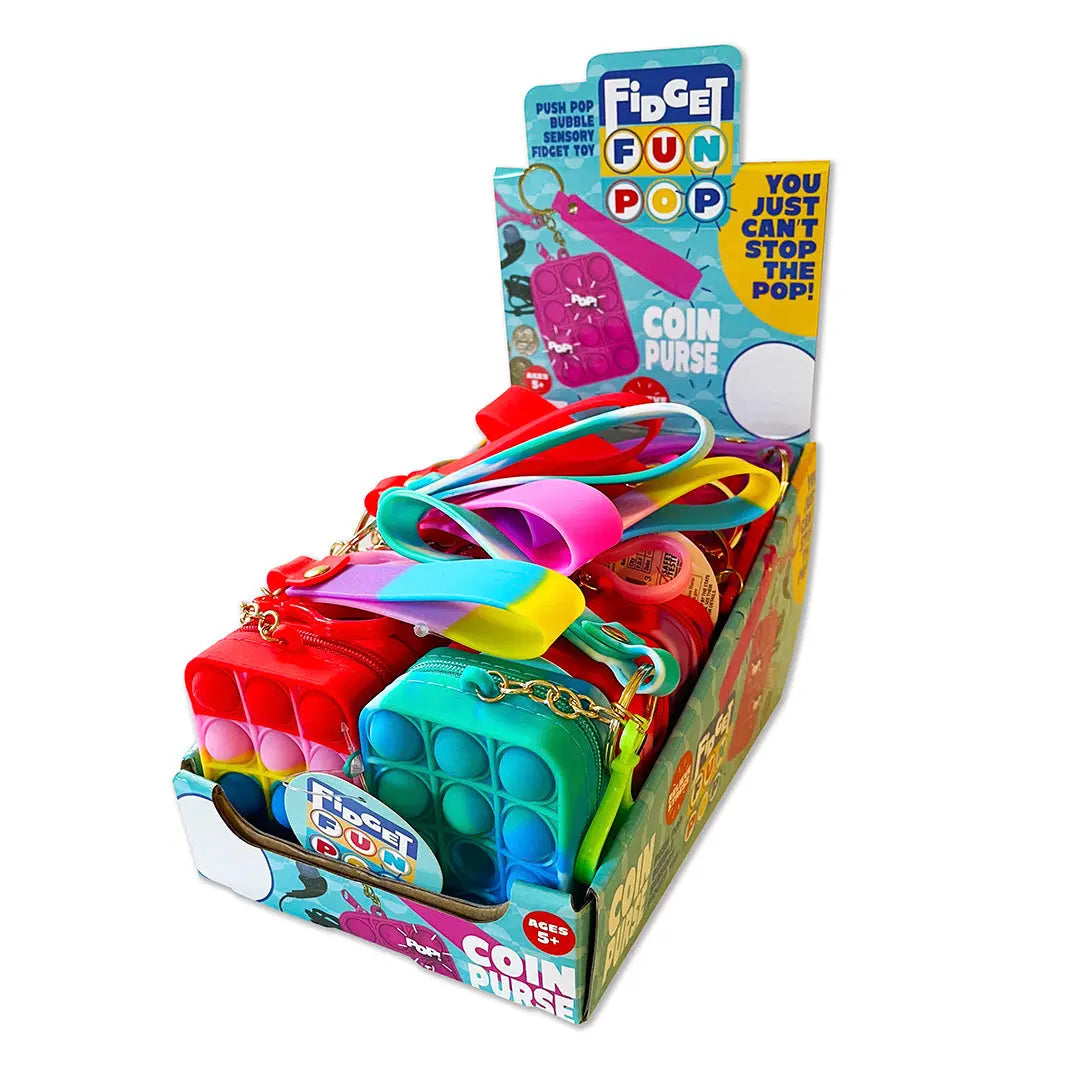 Fidget Pop Coin Purse - 12 Pieces Per Display 22832 KIPP BROTHERS