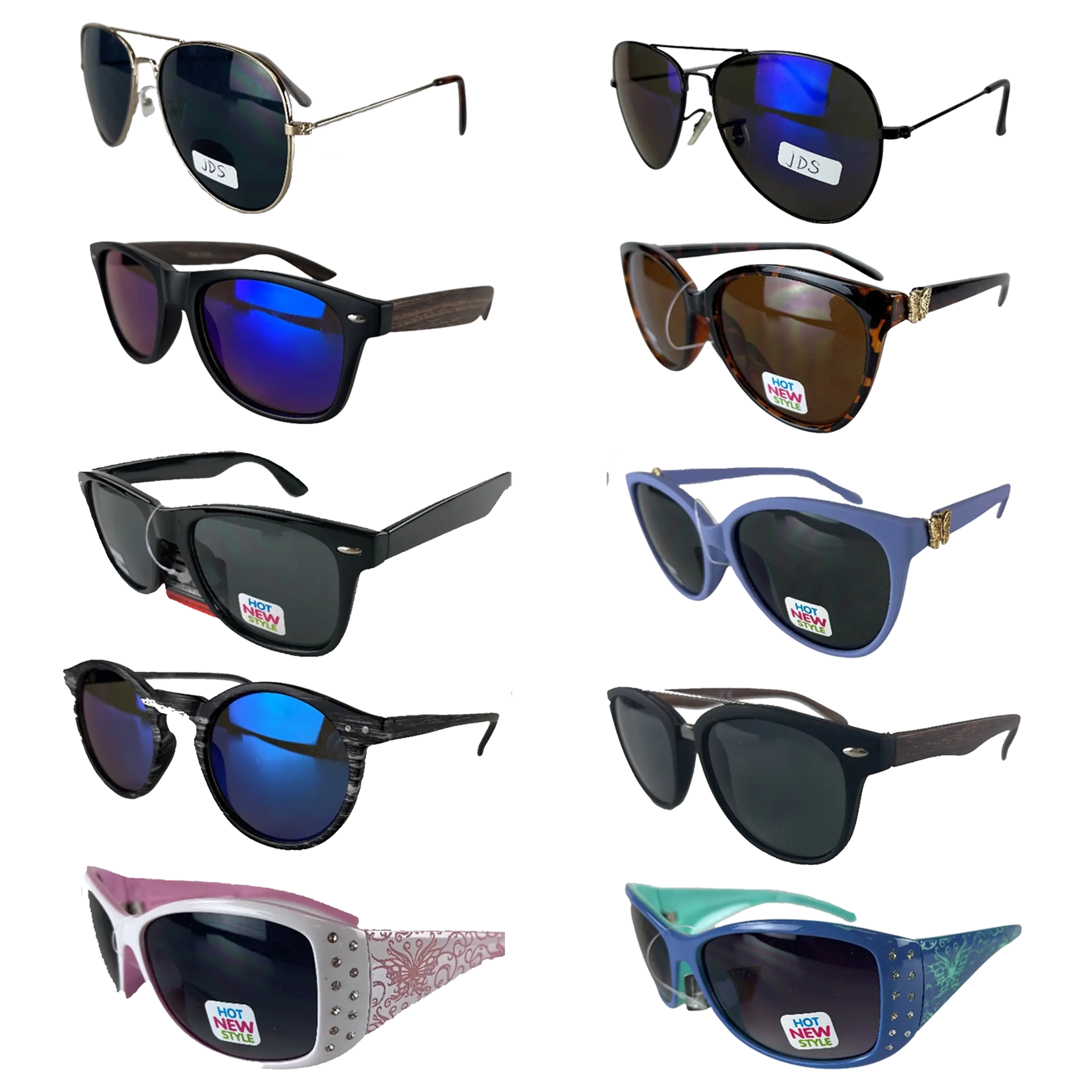 Sunglasses Refill Sport Rayz Assortment - 48 Pieces Per Pack 22861 DRIVER'S EDGE