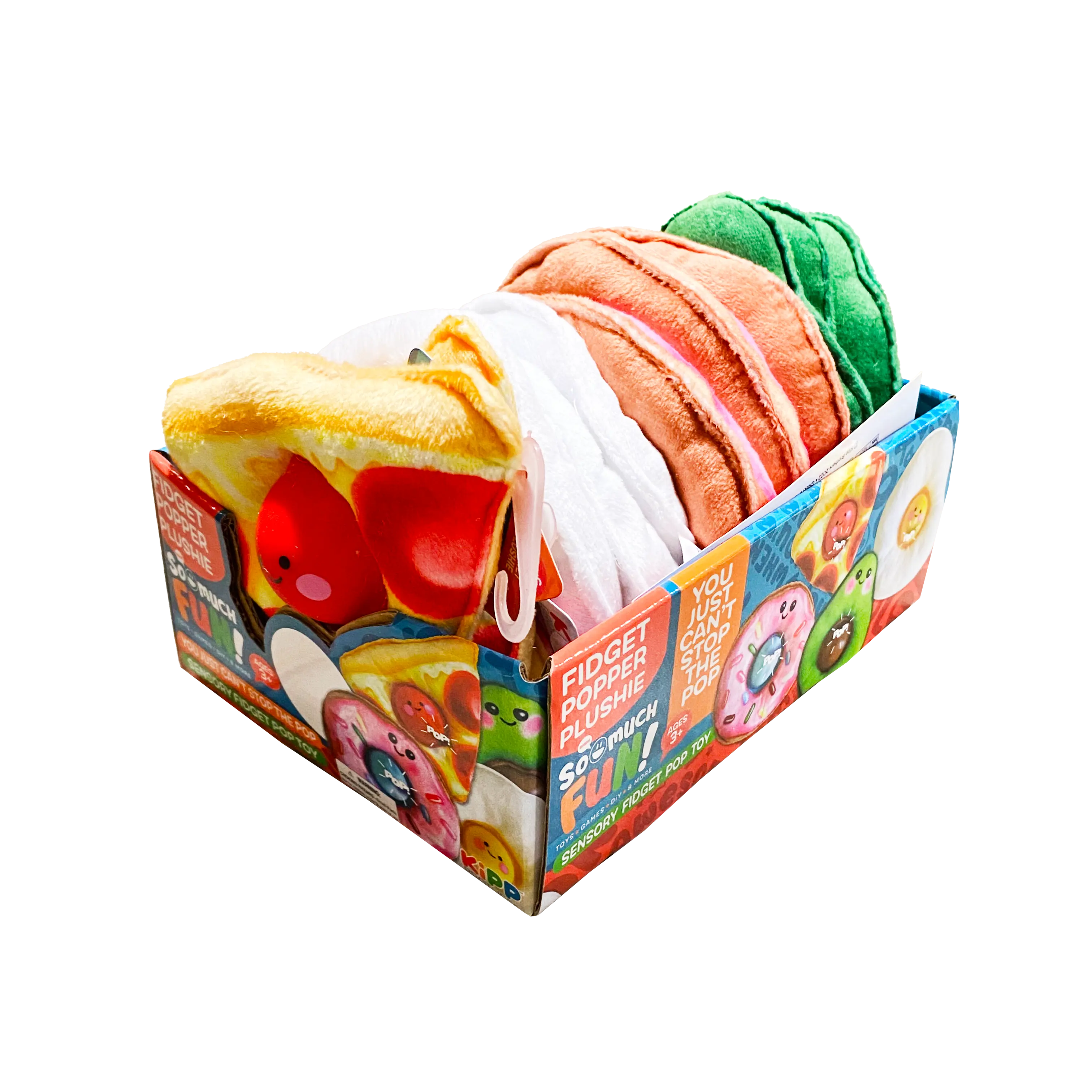 Fidget Pop Plush Toy - 12 Pieces Per Retail Ready Display 22864 KIPP BROTHERS