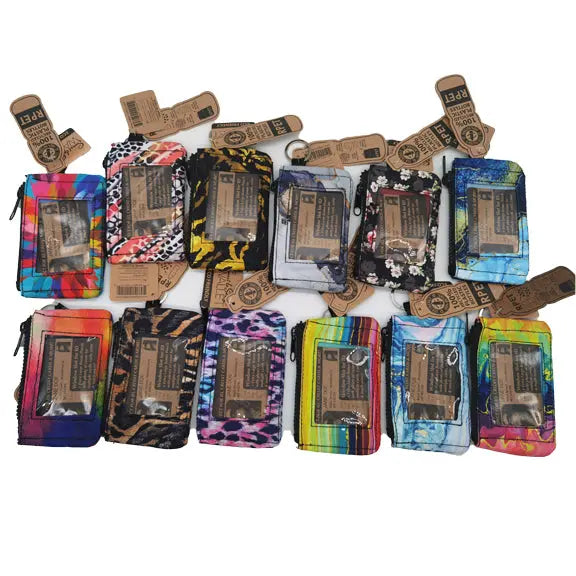 RPET Wallet/ID Holder with ID Window - 12 Pieces Per Retail Ready Display 22912 NOVELTY INC