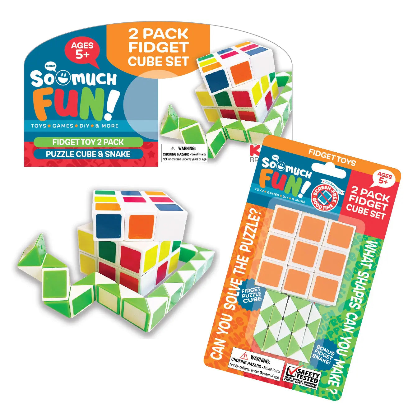 Fidget Cube 2 Pack Set - 12 Pieces Per Pack 22936 KIPP BROTHERS